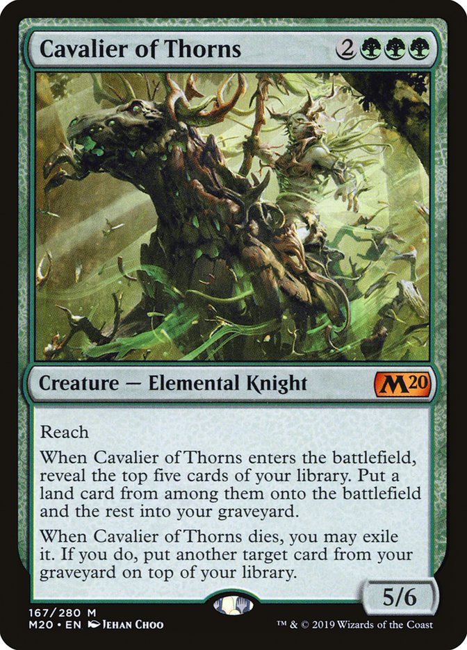 Cavalier of Thorns [Core Set 2020] | Good Games Modbury