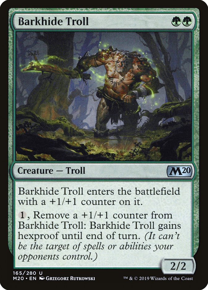 Barkhide Troll [Core Set 2020] | Good Games Modbury