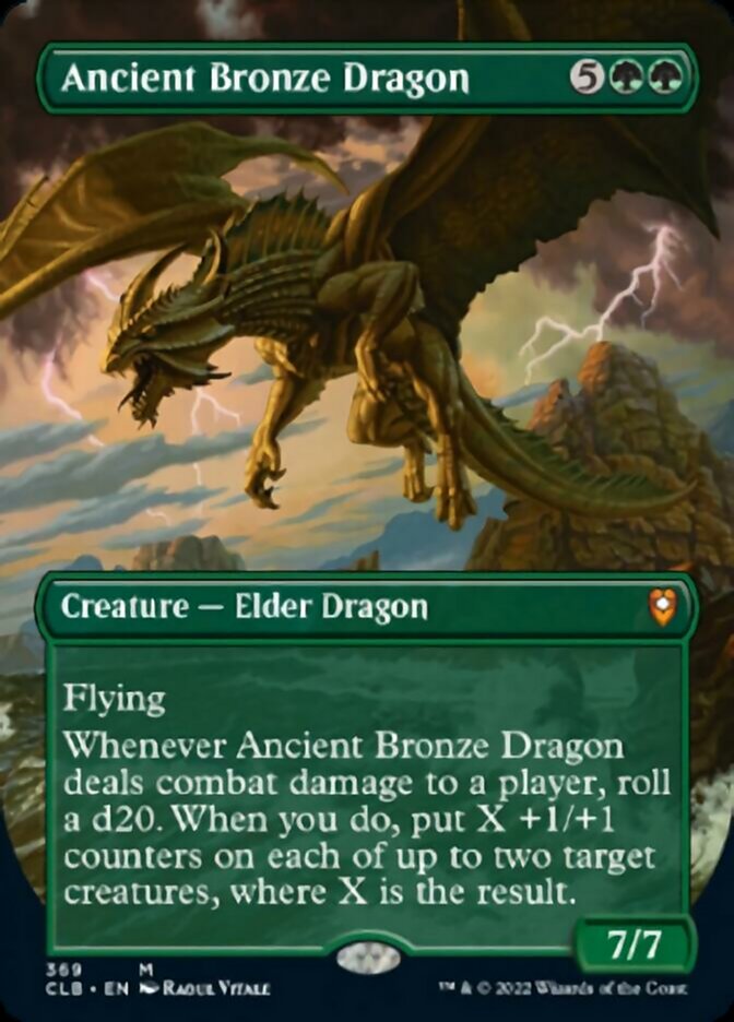 Ancient Bronze Dragon (Borderless Alternate Art) [Commander Legends: Battle for Baldur's Gate] | Good Games Modbury