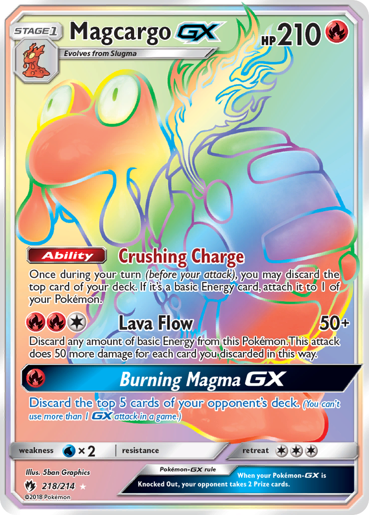 Magcargo GX (218/214) [Sun & Moon: Lost Thunder] | Good Games Modbury