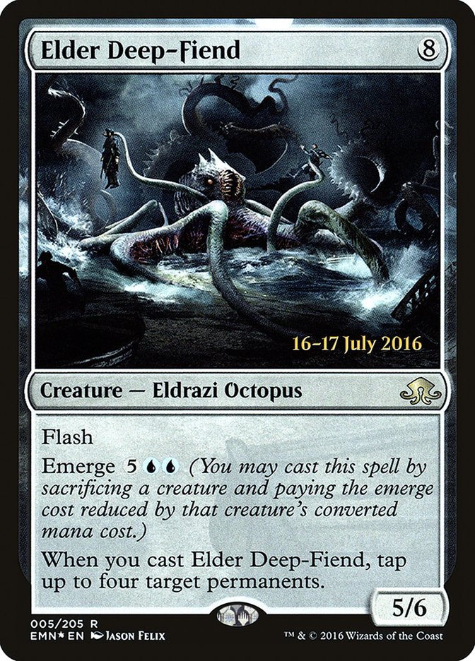 Elder Deep-Fiend [Eldritch Moon Prerelease Promos] | Good Games Modbury