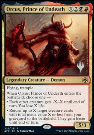 Orcus, Prince of Undeath (Promo Pack) [Dungeons & Dragons: Adventures in the Forgotten Realms Promos] | Good Games Modbury