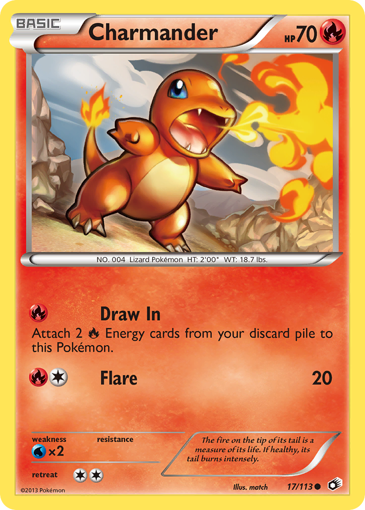 Charmander (17/113) [Black & White: Legendary Treasures] | Good Games Modbury