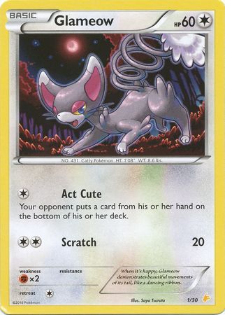 Glameow (1/30) [XY: Trainer Kit 3 - Pikachu Libre] | Good Games Modbury