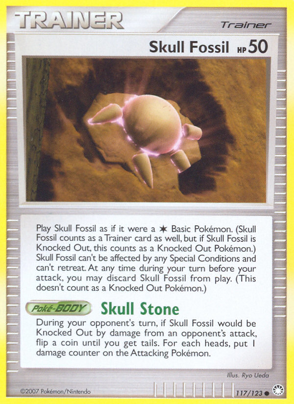 Skull Fossil (117/123) [Diamond & Pearl: Mysterious Treasures] | Good Games Modbury