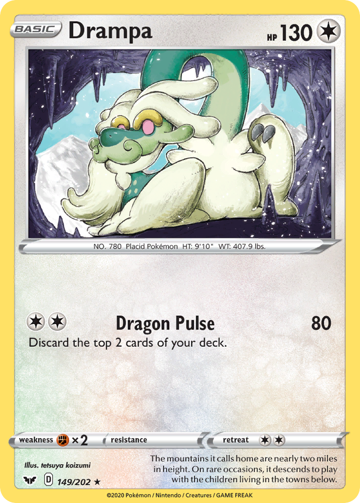 Drampa (149/202) [Sword & Shield: Base Set] | Good Games Modbury