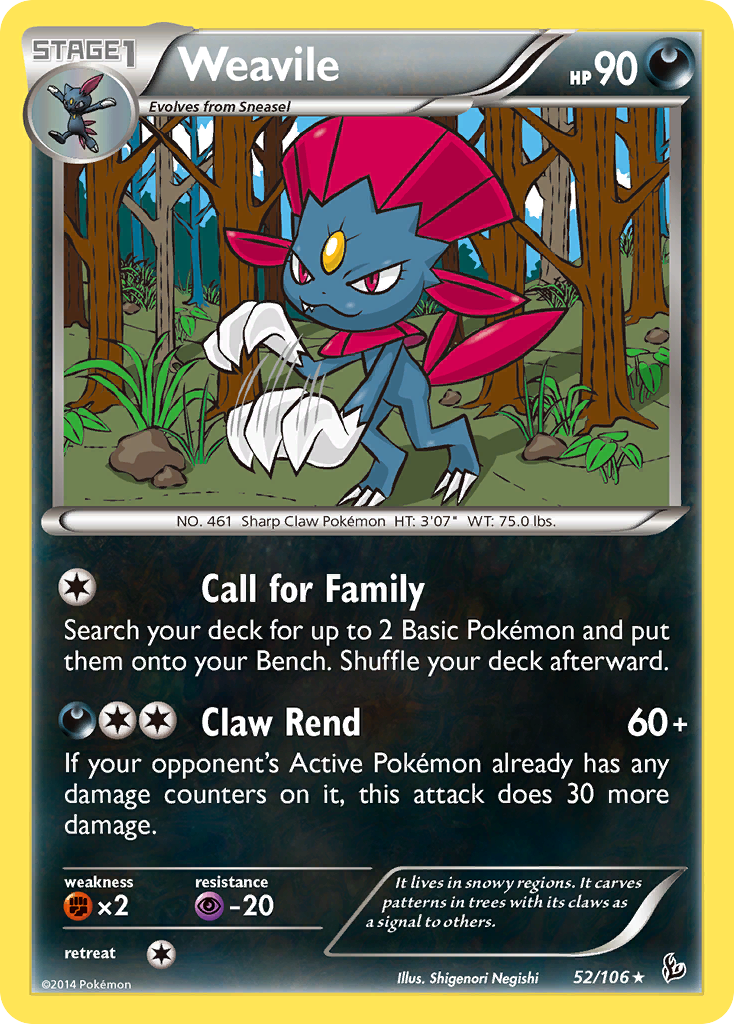 Weavile (52/106) [XY: Flashfire] | Good Games Modbury