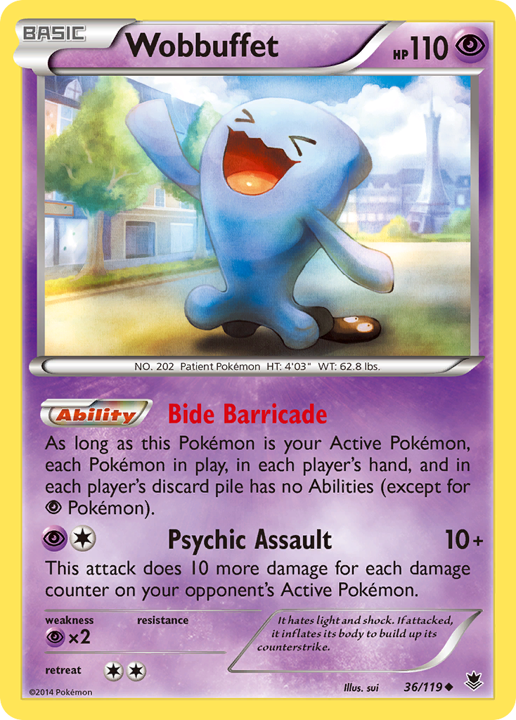 Wobbuffet (36/119) [XY: Phantom Forces] | Good Games Modbury