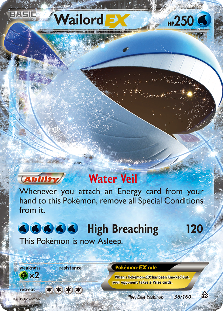 Wailord EX (38/160) [XY: Primal Clash] | Good Games Modbury