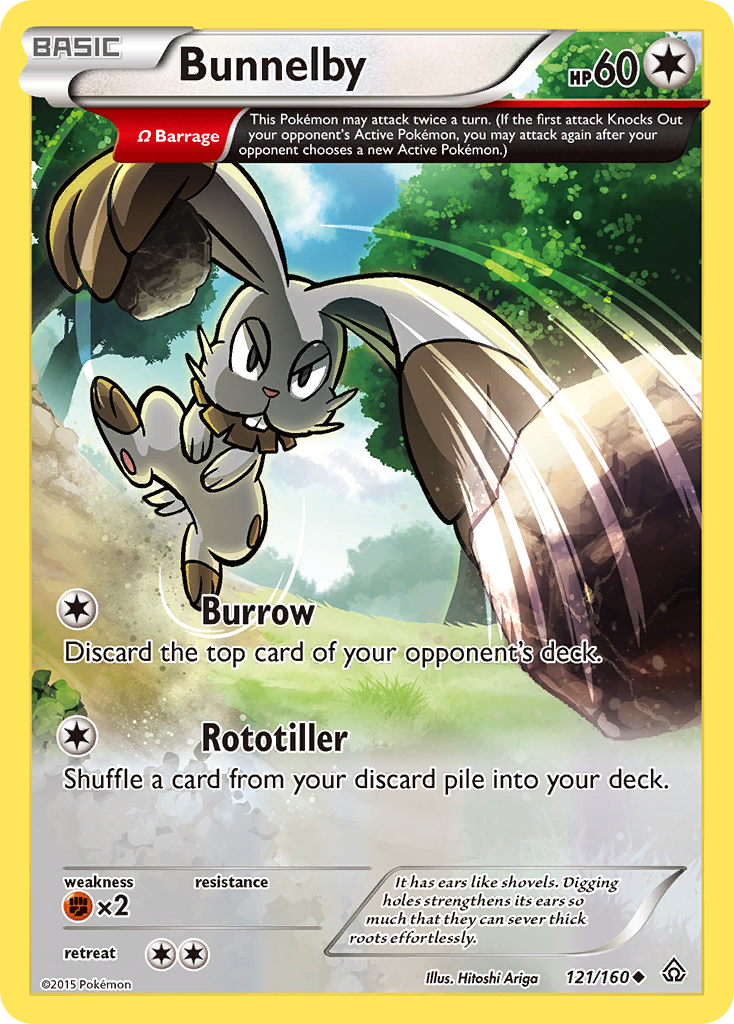 Bunnelby (121/160) [XY: Primal Clash] | Good Games Modbury