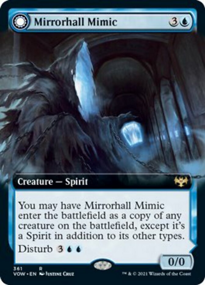 Mirrorhall Mimic // Ghastly Mimicry (Extended Art) [Innistrad: Crimson Vow] | Good Games Modbury