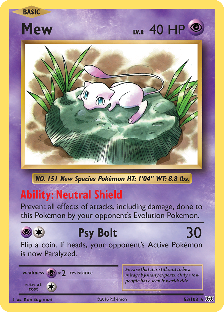 Mew (53/108) [XY: Evolutions] | Good Games Modbury