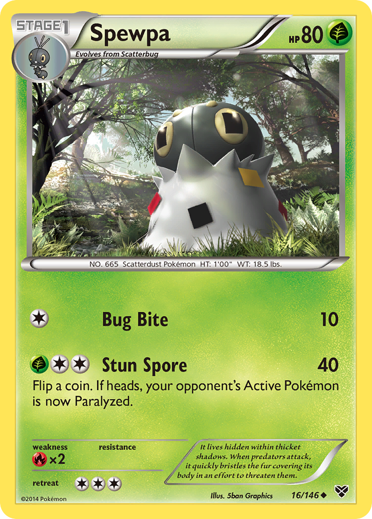 Spewpa (16/146) [XY: Base Set] | Good Games Modbury