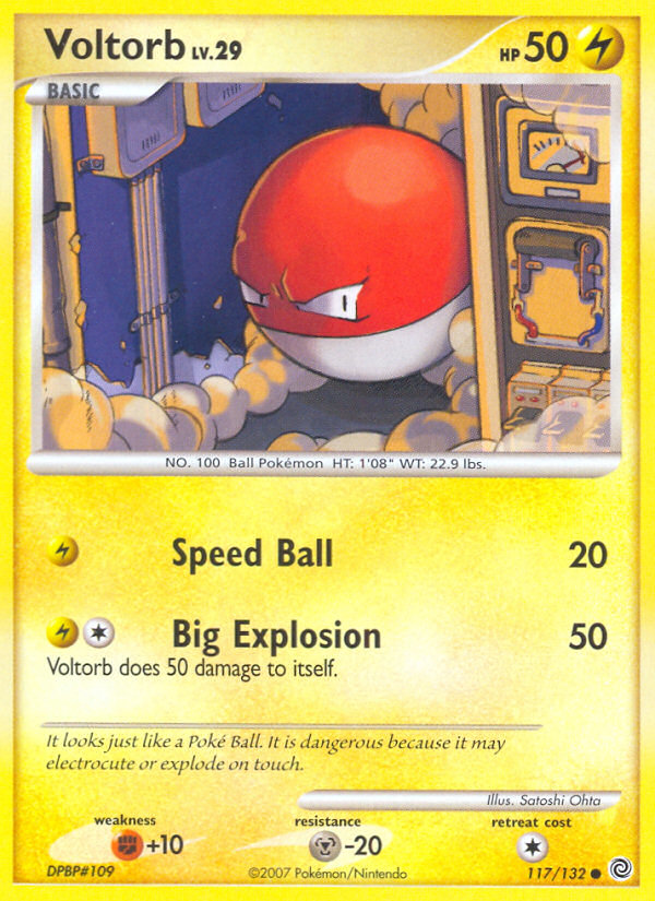 Voltorb (117/132) [Diamond & Pearl: Secret Wonders] | Good Games Modbury