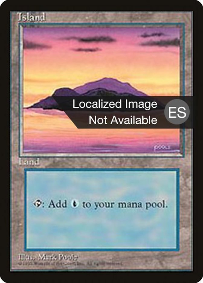 Island (A) [Fourth Edition (Foreign Black Border)] | Good Games Modbury