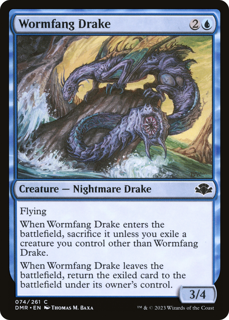 Wormfang Drake [Dominaria Remastered] | Good Games Modbury