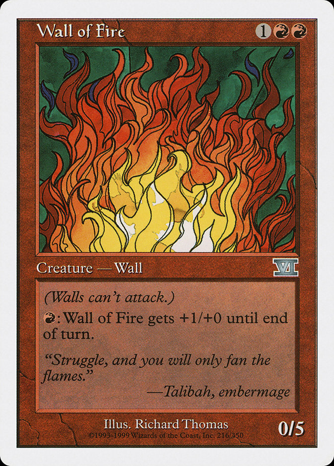 Wall of Fire [Classic Sixth Edition] | Good Games Modbury