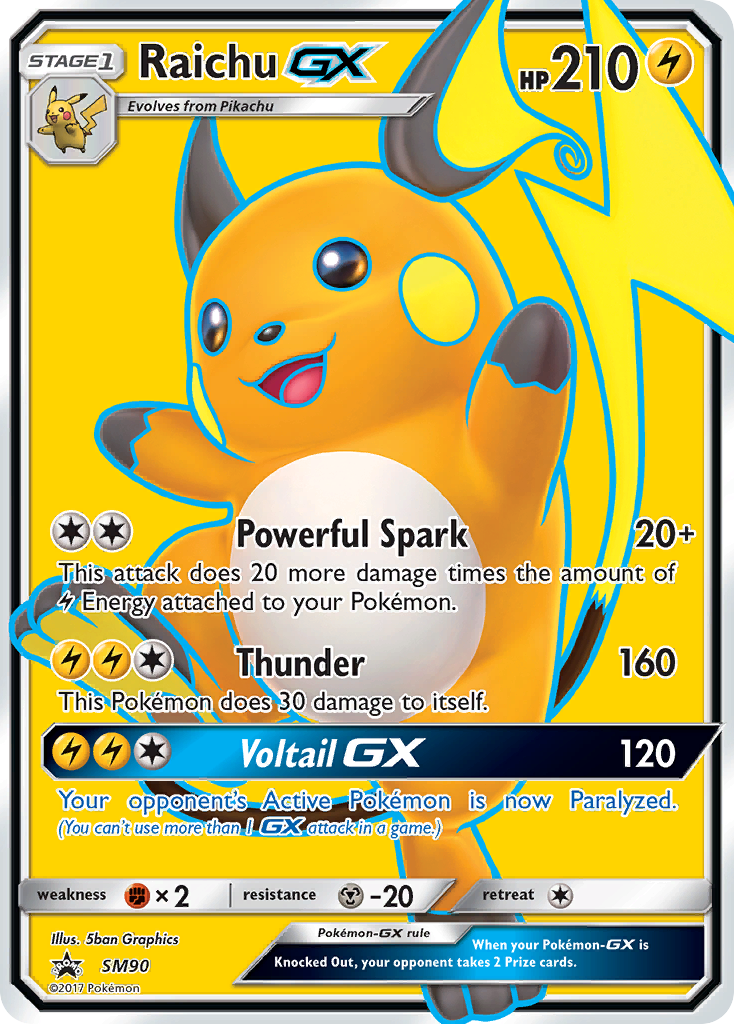 Raichu GX (SM90) [Sun & Moon: Black Star Promos] | Good Games Modbury