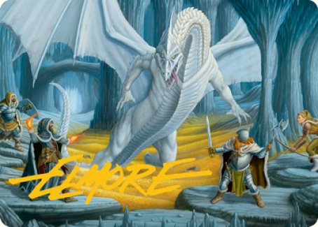 Cave of the Frost Dragon Art Card (Gold-Stamped Signature) [Dungeons & Dragons: Adventures in the Forgotten Realms Art Series] | Good Games Modbury