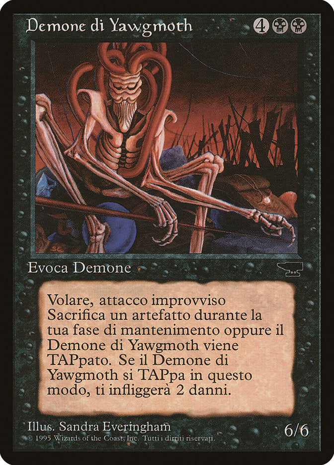 Yawgmoth Demon (Italian) [Rinascimento] | Good Games Modbury