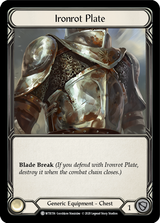 Ironrot Plate [U-WTR156] (Welcome to Rathe Unlimited)  Unlimited Rainbow Foil | Good Games Modbury
