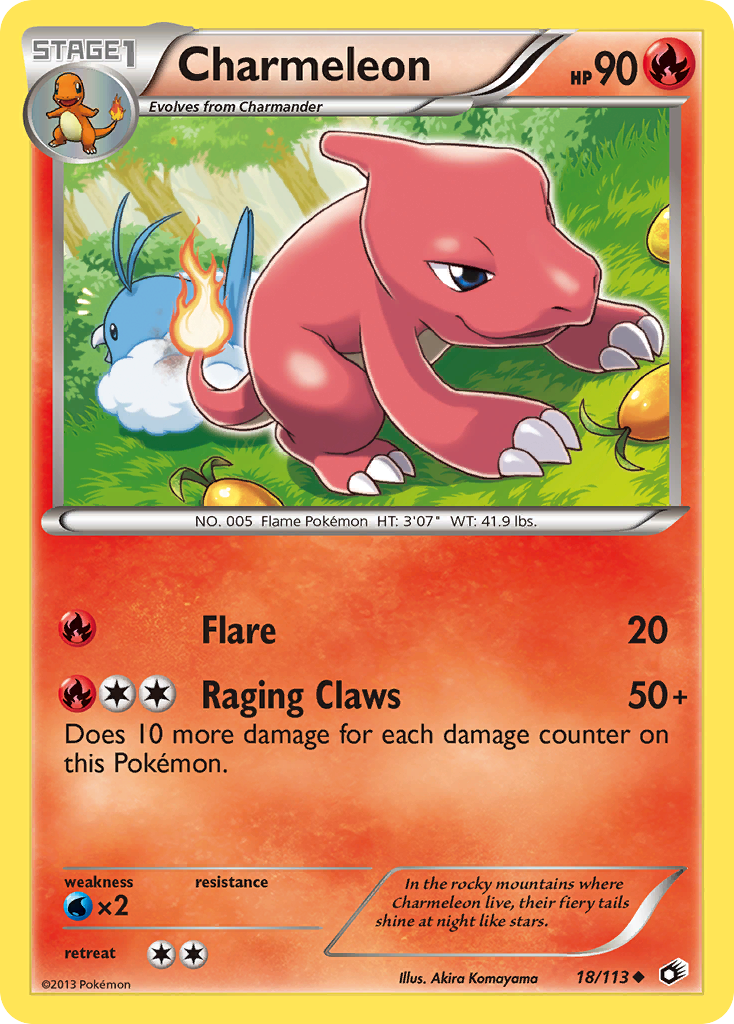 Charmeleon (18/113) [Black & White: Legendary Treasures] | Good Games Modbury