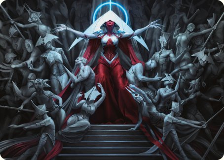 Elesh Norn, Mother of Machines Art Card [Phyrexia: All Will Be One Art Series] | Good Games Modbury