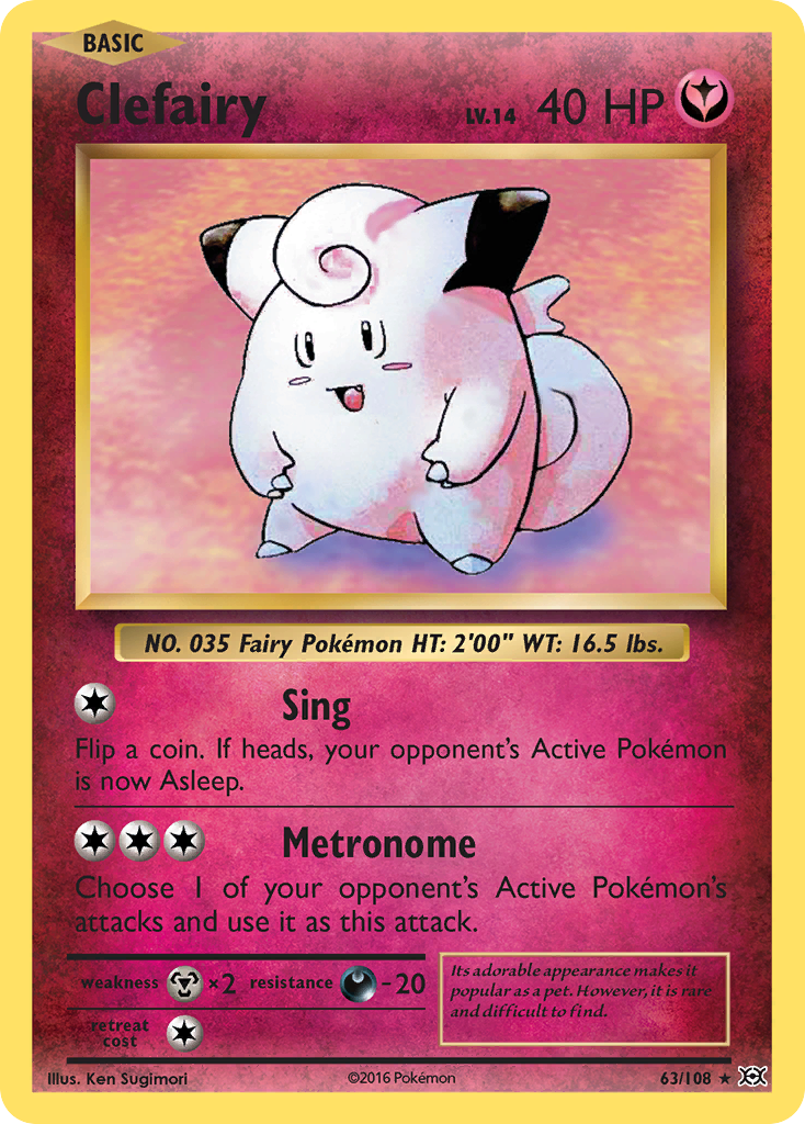 Clefairy (63/108) [XY: Evolutions] | Good Games Modbury