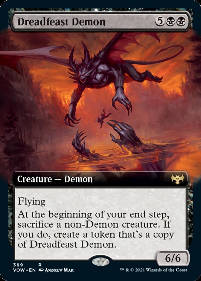 Dreadfeast Demon (Extended Art) [Innistrad: Crimson Vow] | Good Games Modbury
