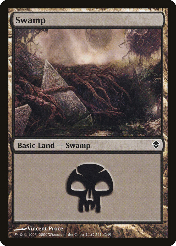 Swamp (241a) [Zendikar] | Good Games Modbury