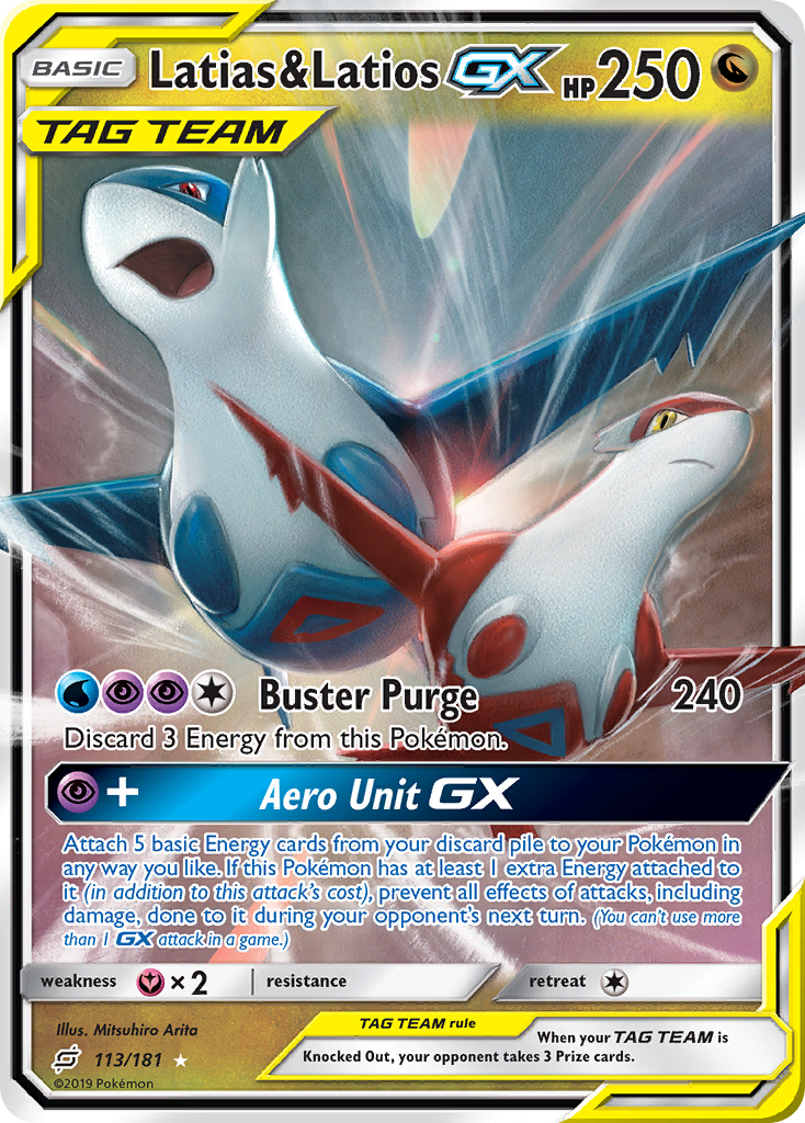 Latias & Latios GX (113/181) [Sun & Moon: Team Up] | Good Games Modbury