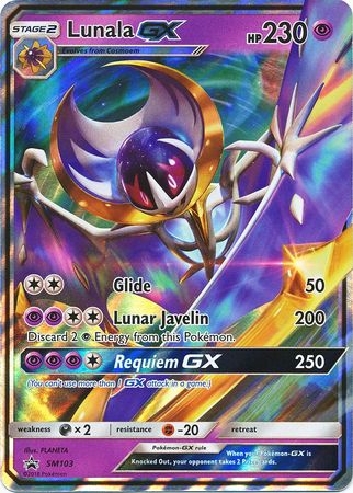 Lunala GX (SM103) (Jumbo Card) [Sun & Moon: Black Star Promos] | Good Games Modbury