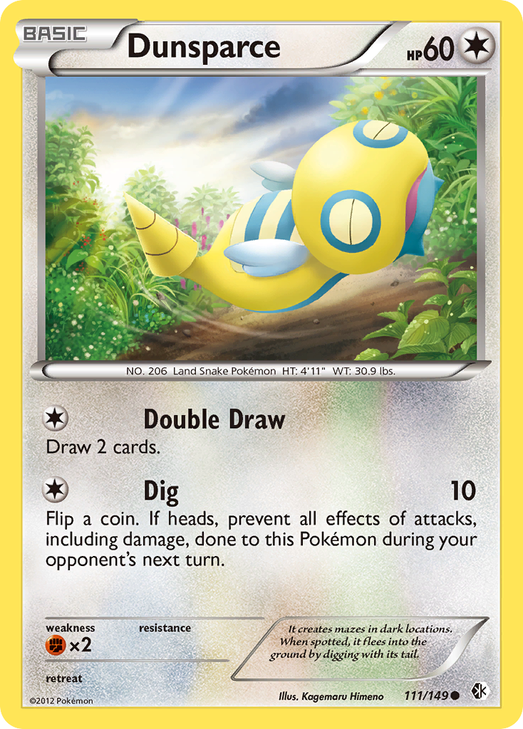 Dunsparce (111/149) [Black & White: Boundaries Crossed] | Good Games Modbury