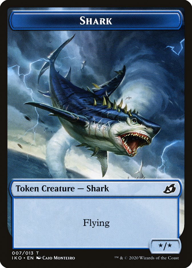 Shark Token [Ikoria: Lair of Behemoths Tokens] | Good Games Modbury
