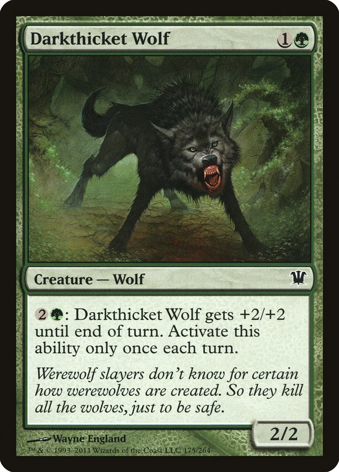 Darkthicket Wolf [Innistrad] | Good Games Modbury