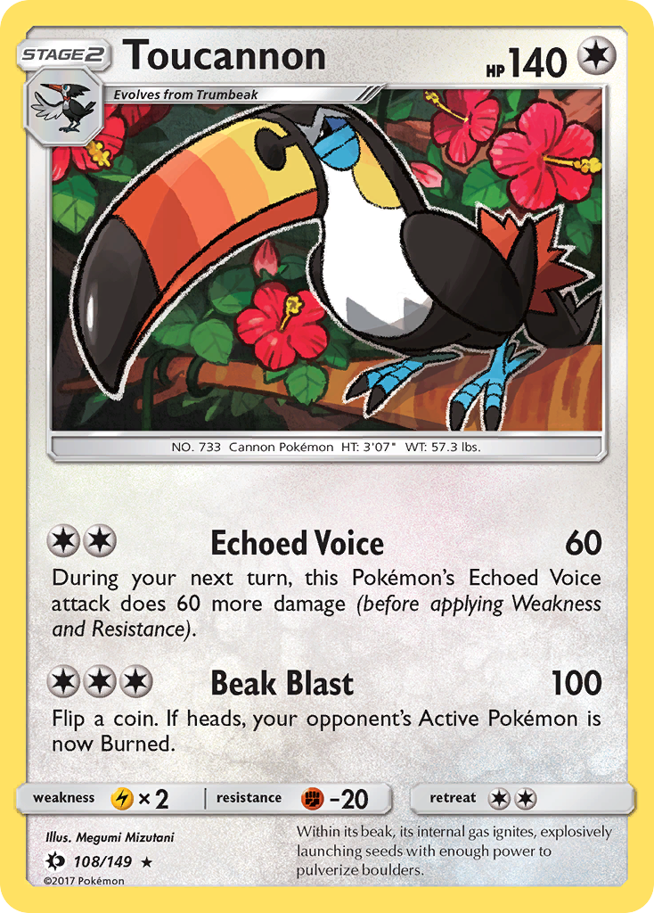 Toucannon (108/149) [Sun & Moon: Base Set] | Good Games Modbury