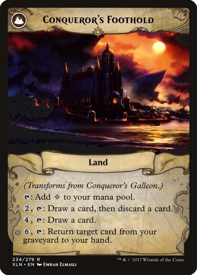 Conqueror's Galleon // Conqueror's Foothold [Ixalan] | Good Games Modbury