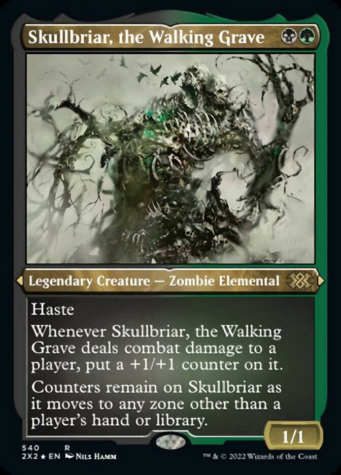 Skullbriar, the Walking Grave (Foil Etched) [Double Masters 2022] | Good Games Modbury