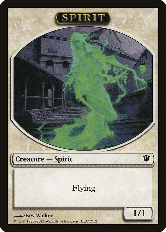 Spirit Token [Innistrad Tokens] | Good Games Modbury