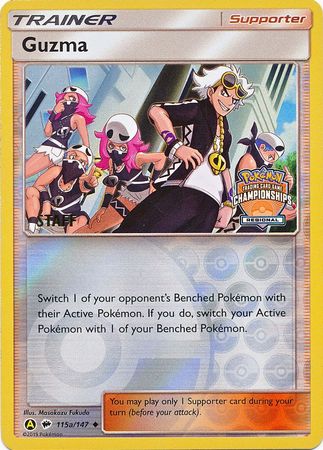 Guzma (115a/147) (Regional Championship Promo Staff) [Sun & Moon: Burning Shadows] | Good Games Modbury