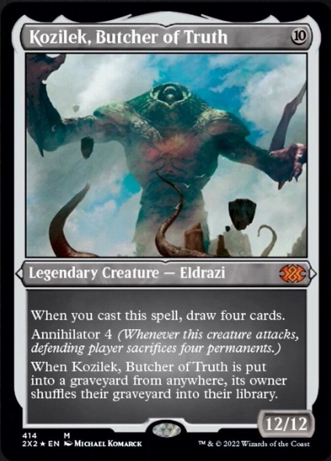 Kozilek, Butcher of Truth (Foil Etched) [Double Masters 2022] | Good Games Modbury