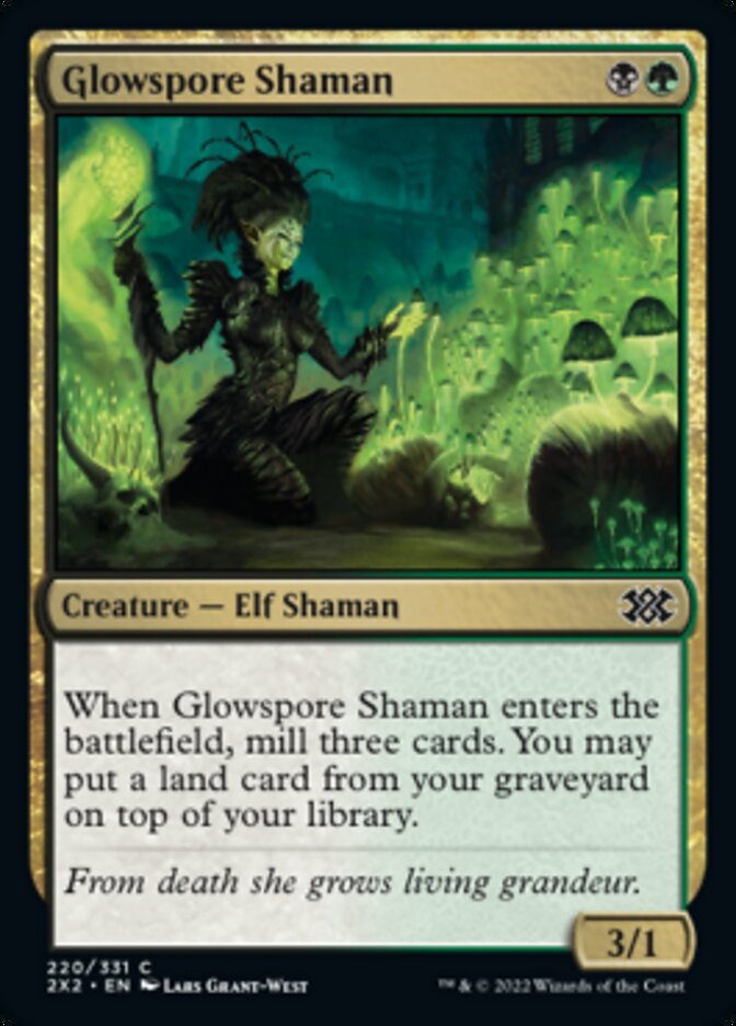 Glowspore Shaman [Double Masters 2022] | Good Games Modbury