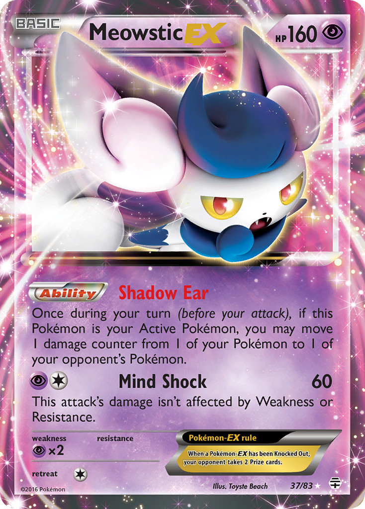 Meowstic EX (37/83) [XY: Generations] | Good Games Modbury