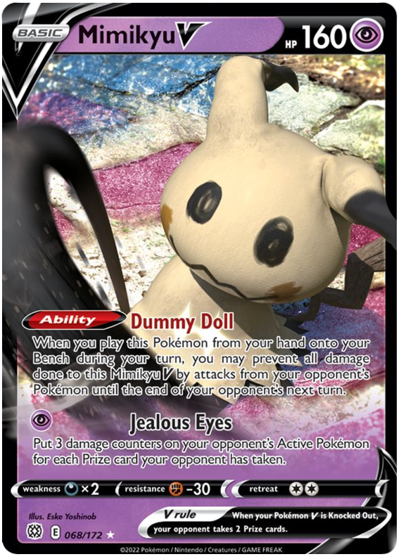 Mimikyu V (068/172) [Sword & Shield: Brilliant Stars] | Good Games Modbury