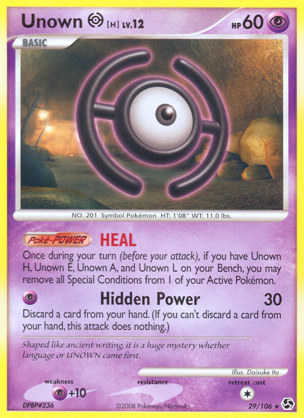 Unown H (29/106) [Diamond & Pearl: Great Encounters] | Good Games Modbury