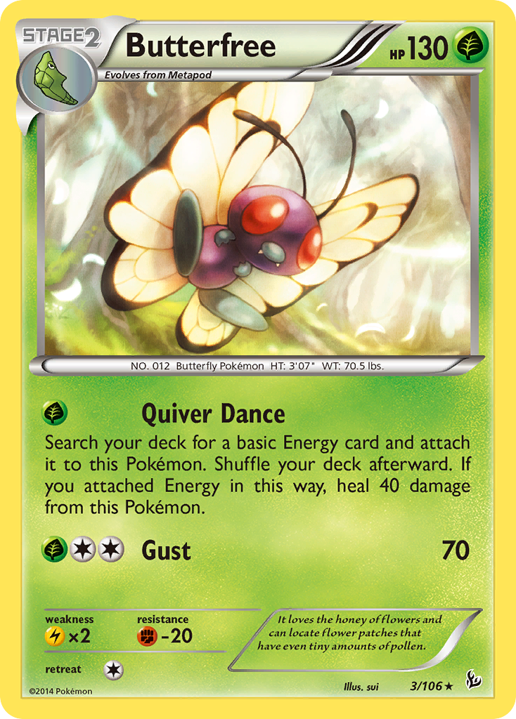 Butterfree (3/106) [XY: Flashfire] | Good Games Modbury