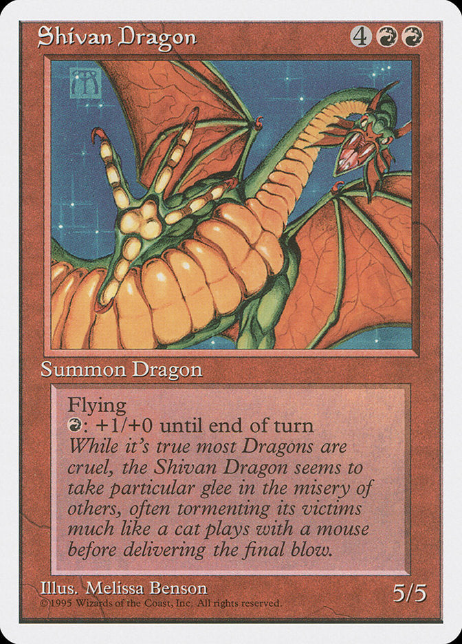 Shivan Dragon [Fourth Edition] | Good Games Modbury