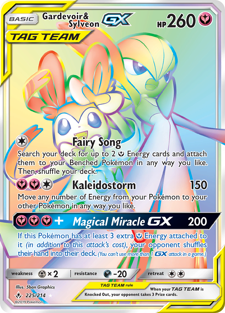 Gardevoir & Sylveon GX (225/214) [Sun & Moon: Unbroken Bonds] | Good Games Modbury