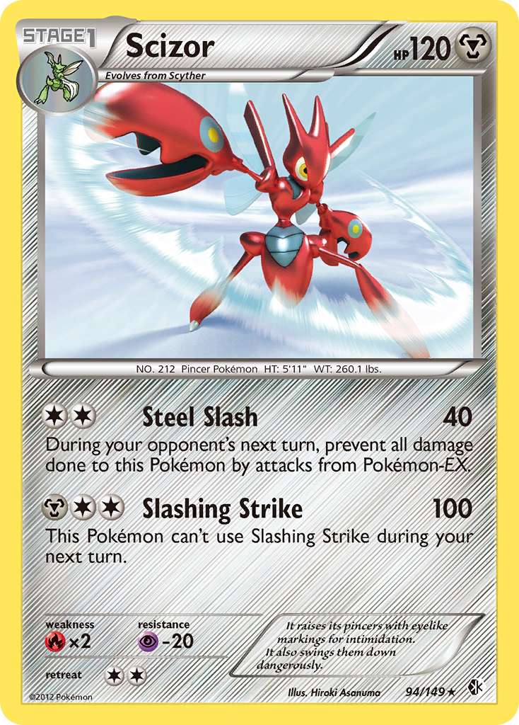 Scizor (94/149) [Black & White: Boundaries Crossed] | Good Games Modbury