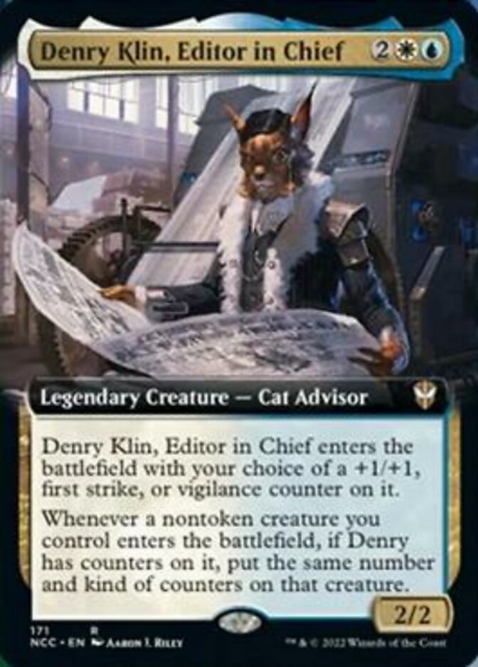 Denry Klin, Editor in Chief (Extended Art) [Streets of New Capenna Commander] | Good Games Modbury